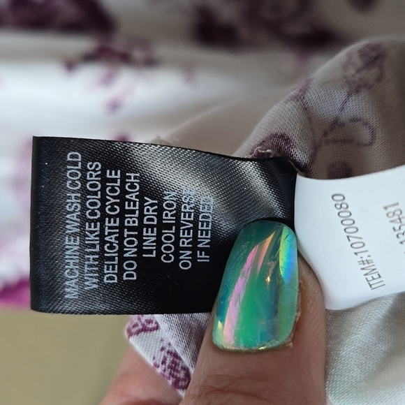 Torrid Challis Floral Long Sleeve Dress White 2X - Picture 14 of 16